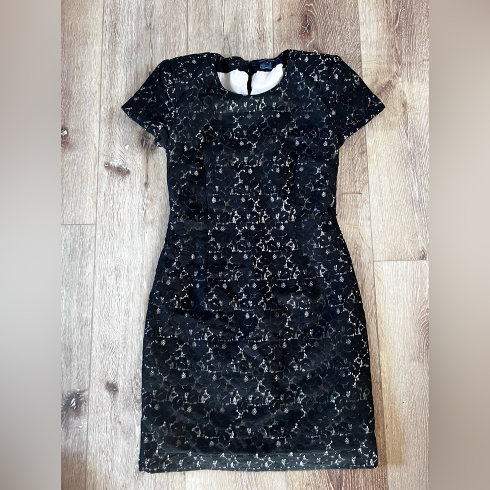 French connection black lace dress